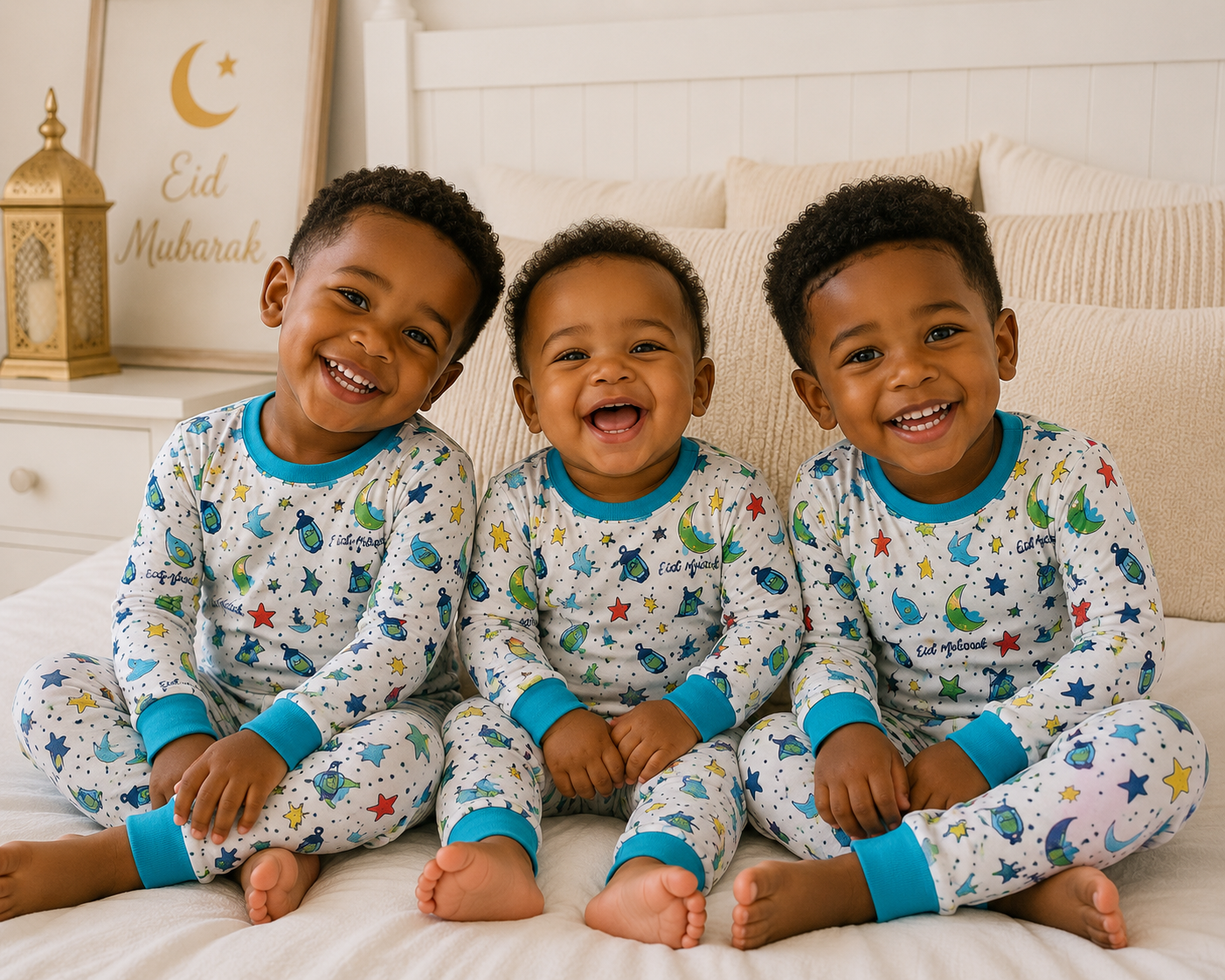 Blue Eid Pajama Set Toddler/Kid Sizes