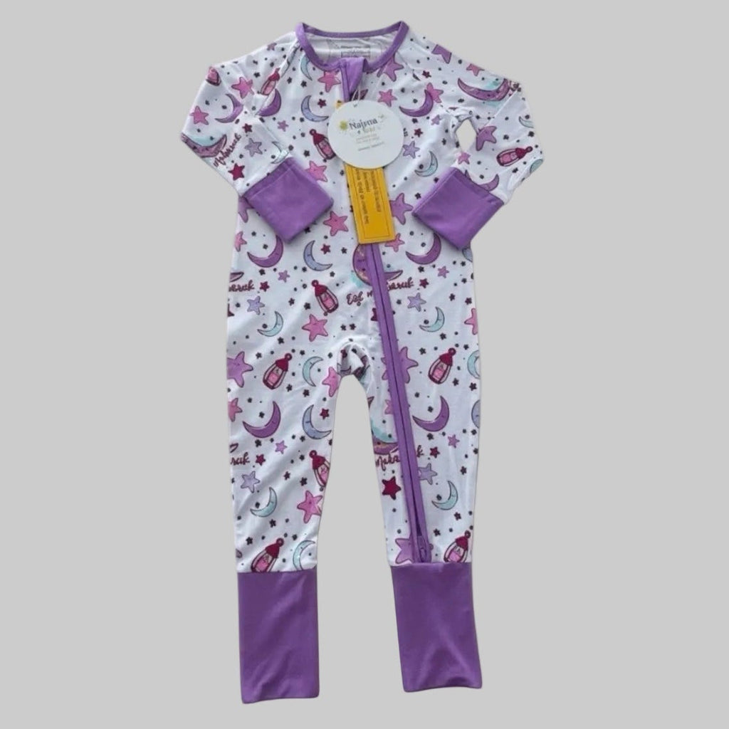 Purple Moon & Stars Eid Romper